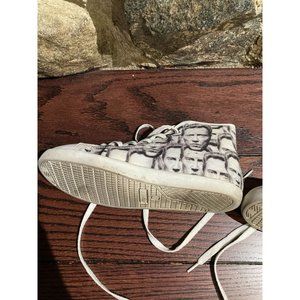 Soyoto Women's Christopher Walken Hi-Top Shoes, White, Size 9